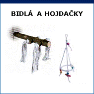 bidlá a hojdačky